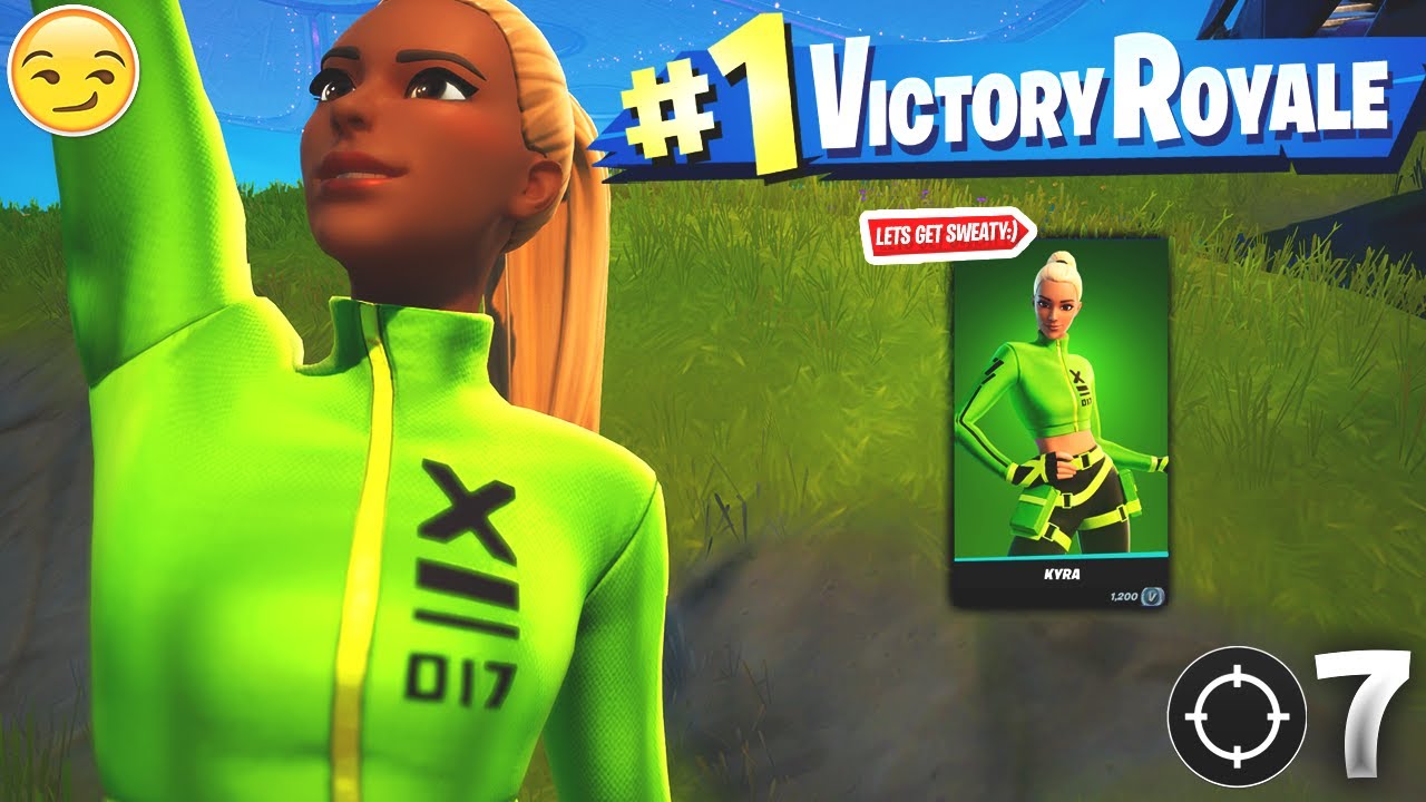 7 Kill Solo Win With Kyra Gameplay In Fortnite Battle Royale (Season 7)