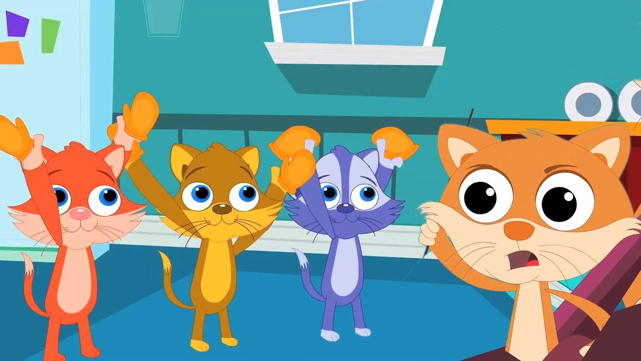 três gatinhos pequenos | pré-escola rimas coleção | crianças rimas para aprender e cantar