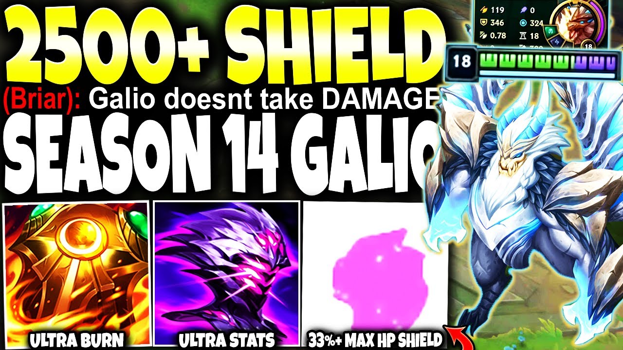New Immortal Galio Season 14 Build Guide: INSANE STATS + ZERO MAGIC DMG 🔥 LoL Top Galio s14 Gameplay