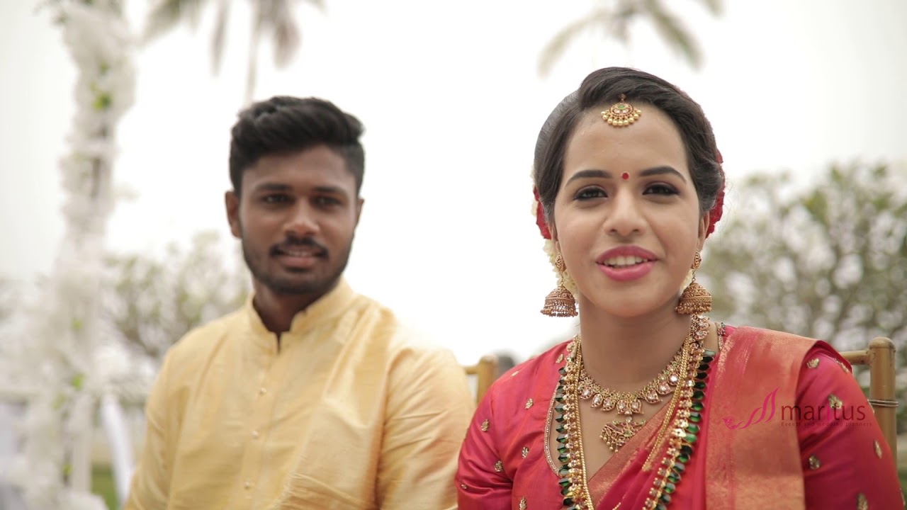Indian CRICKETER Wedding Teaser I Sanju Samson and Charulatha