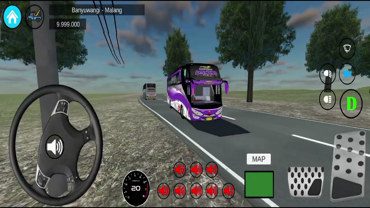 BUS RATU MAHER Telolet Basuri Parawisata |Simulator Android Gmplee