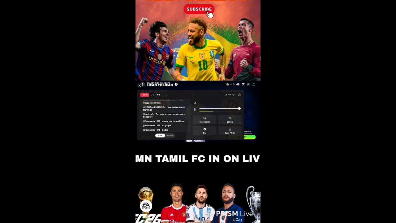 Live streaming of rmn tamil fc