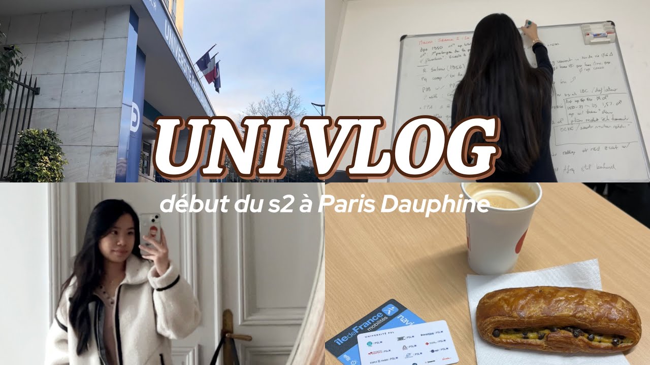Uni Vlog - cours du S2 à Dauphine, les potes et afterwork avec mon asso Dasian