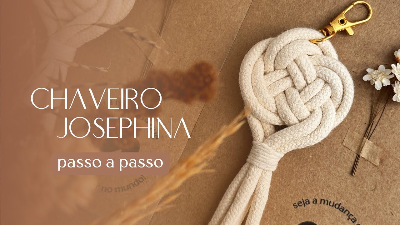 Chaveiro JOSEPHINA rápido e fácil | Ideal para lembrancinhas | Macramê | TUTORIAL