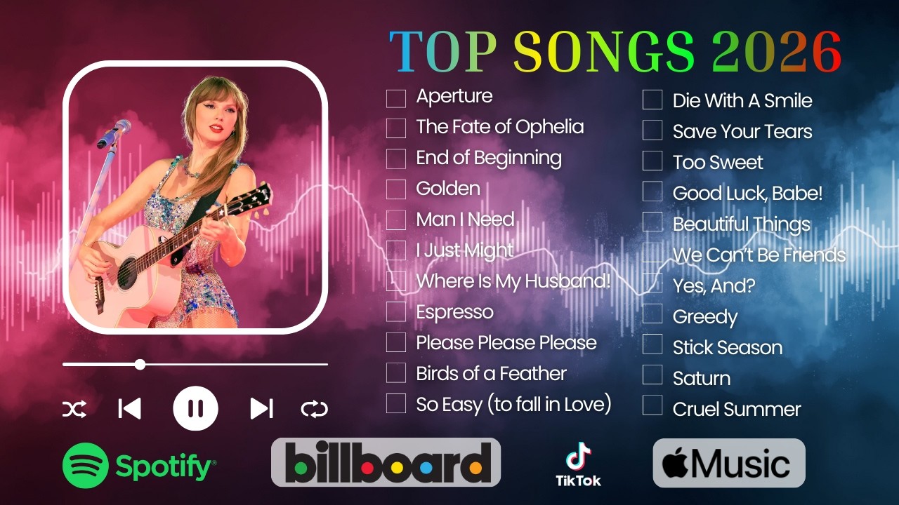 Taylor Swift, Lady Gaga, Adele, Olivia Dean, Ariana Grande | Billboard Top Pop Hits 2026!