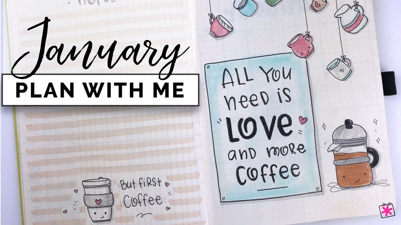 Plan With Me || January 2019 ||  Bullet Journal Setup