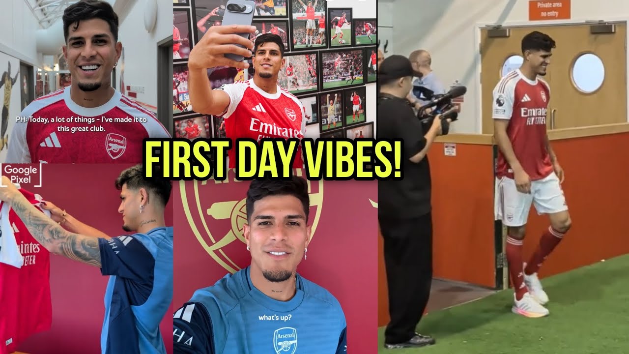 Behind the Scenes: Piero Hincapié’s FIRST DAY at Arsenal! 🔴⚪