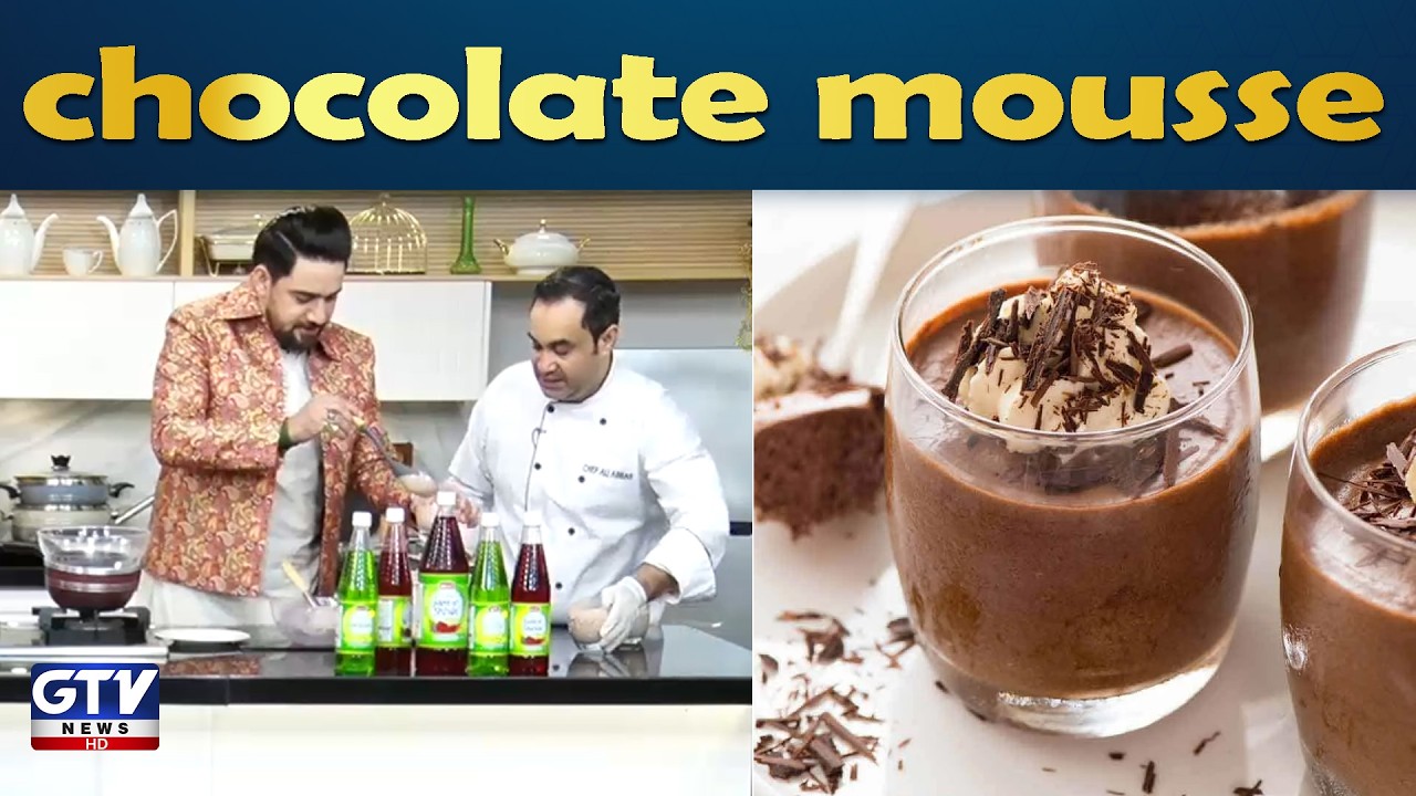 Chocolate Mousse Recipe by Chef Ali Abbas | Farhan Ali Waris Dastar Khuwan e Ramzan | GTV