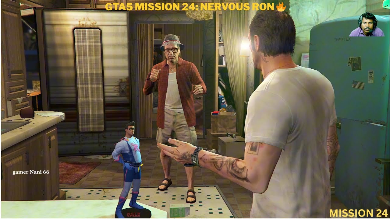 Mission : Nervous Ron 🔥 | Trevor Sniper Mission | Gamer Nani 66 GTA 5 Telugu Gameplay |