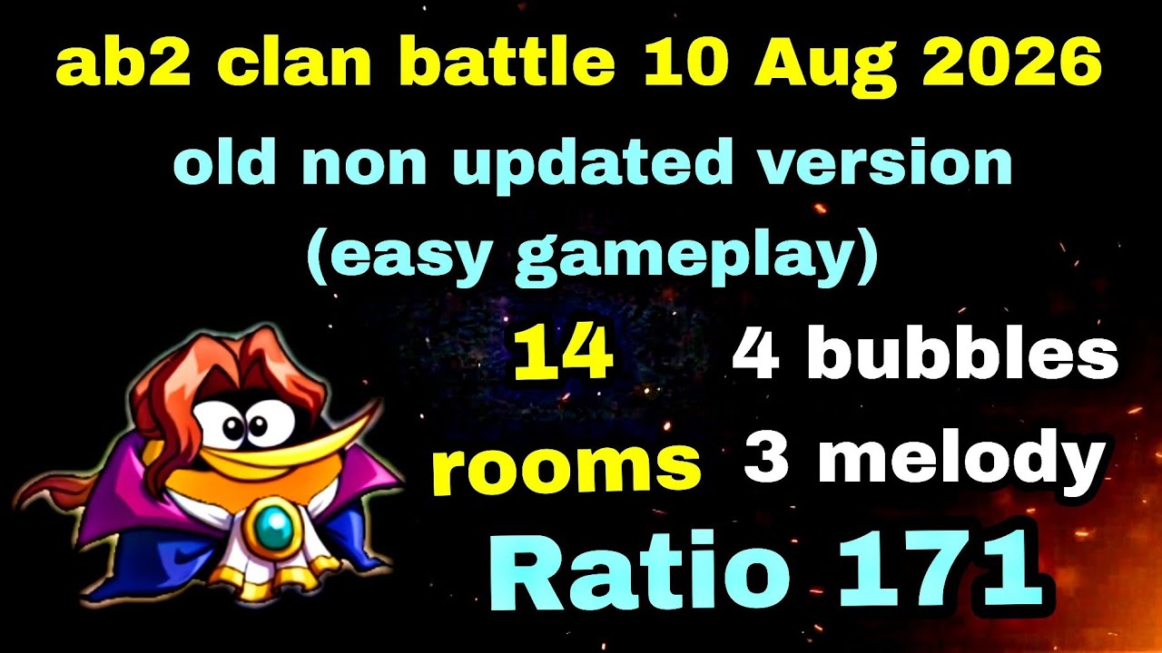 Angry birds 2 clan battle 10 Aug 2026 easy gameplay 4 bubbles Ratio 171 #ab2 clan battle today
