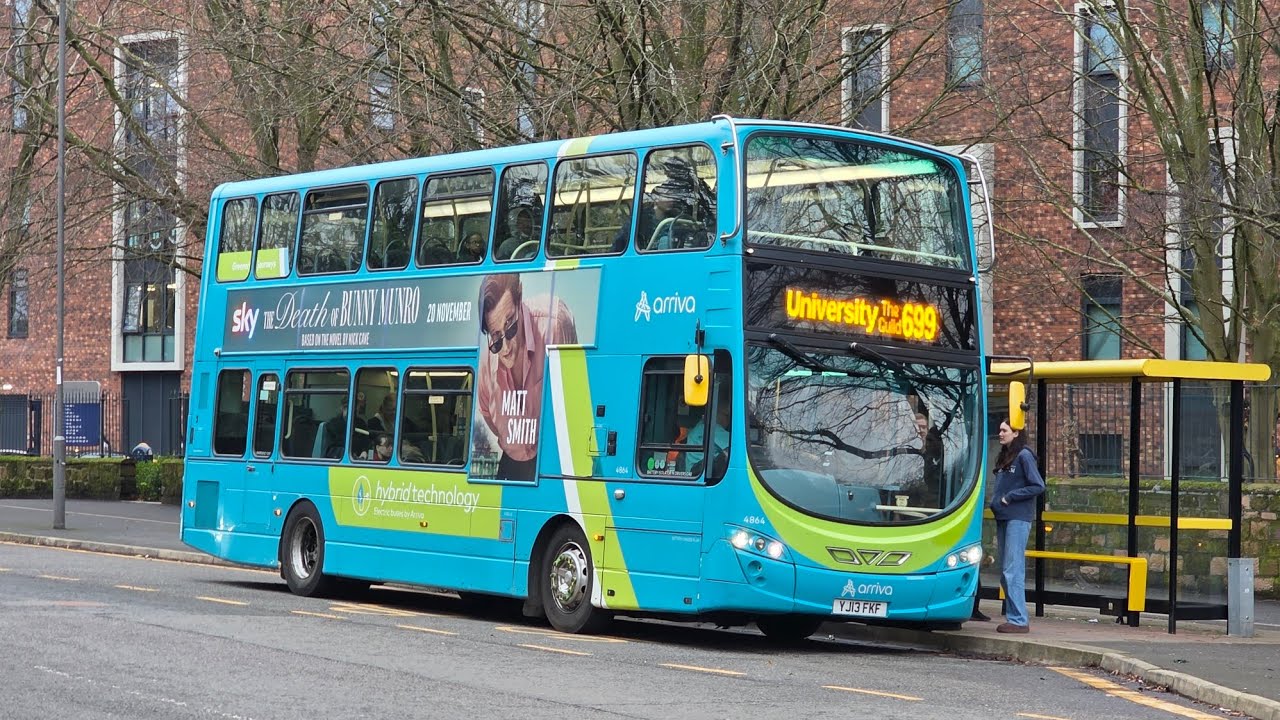 Recent transfer! Arriva North West Volvo B5LH/Wright Eclipse Gemini 2 4864/YJ13FKF - Route 699