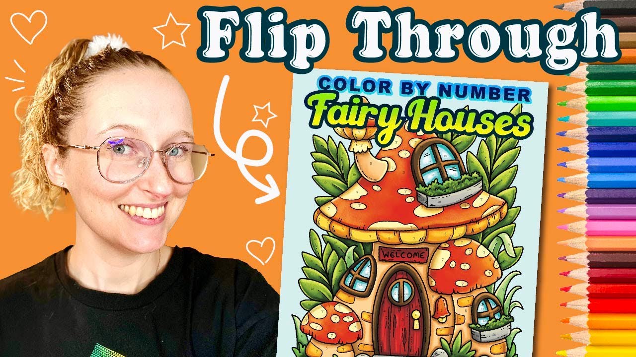 Fairy Houses - Coloring Book Flip Through - Alexandra Franzese