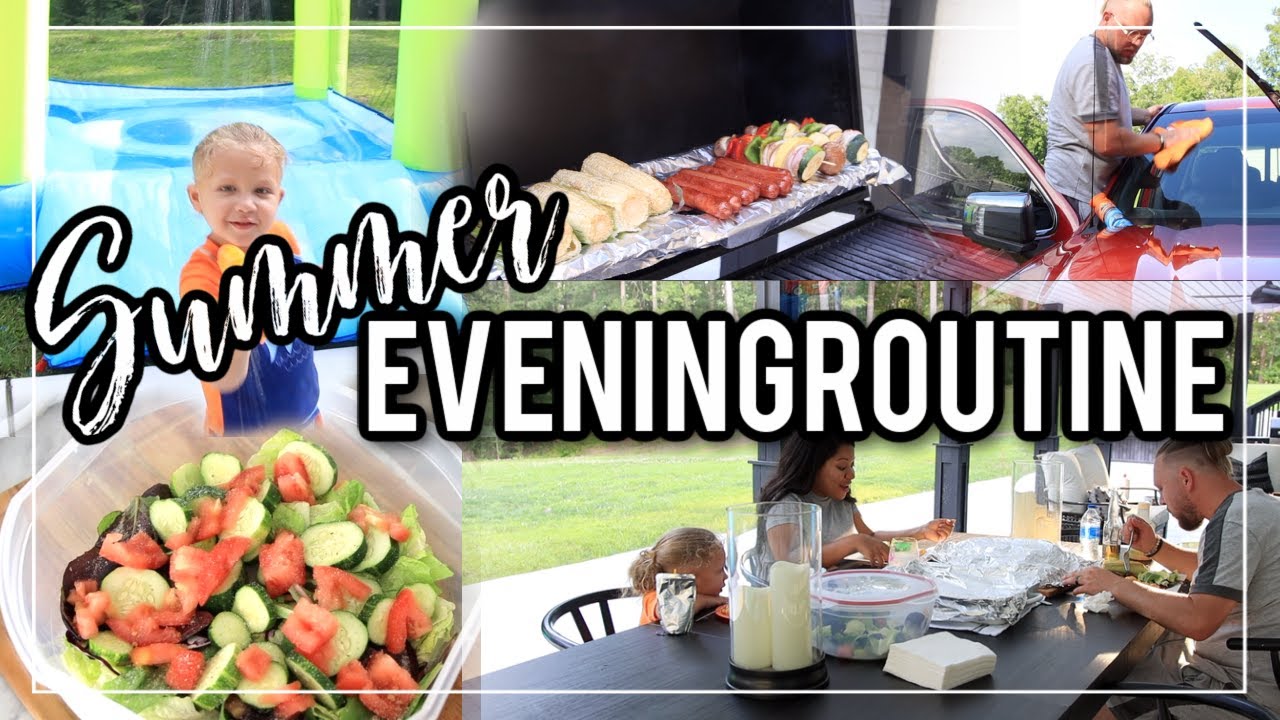 Family Evening and Night Routine | Pregnant Mom + Toddler! Summer Edition