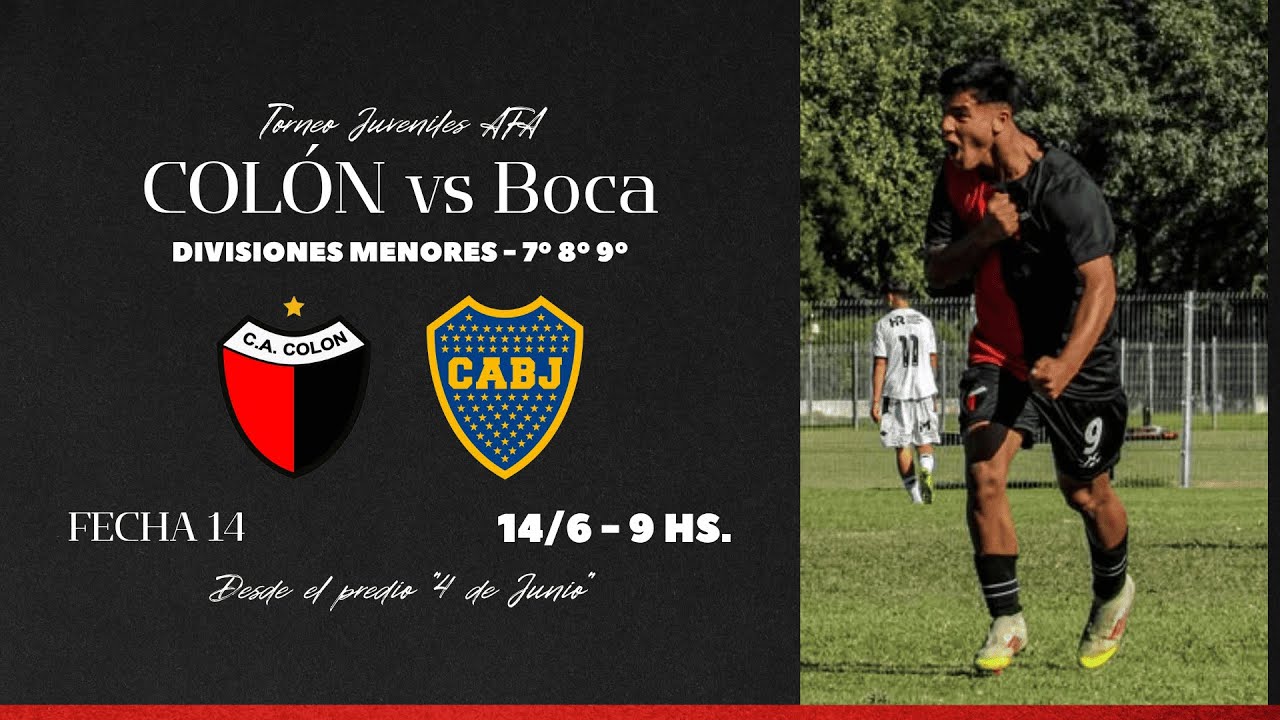 🔴⚫ Colón vs Boca | Juveniles AFA 2025 (menores)