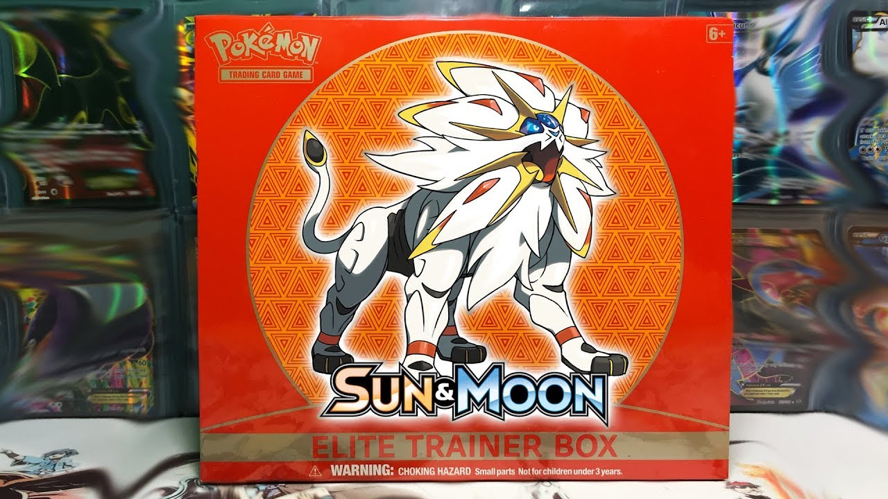 SUN AND MOON POKEMON ELITE TRAINER BOX! (Solgaleo Version)