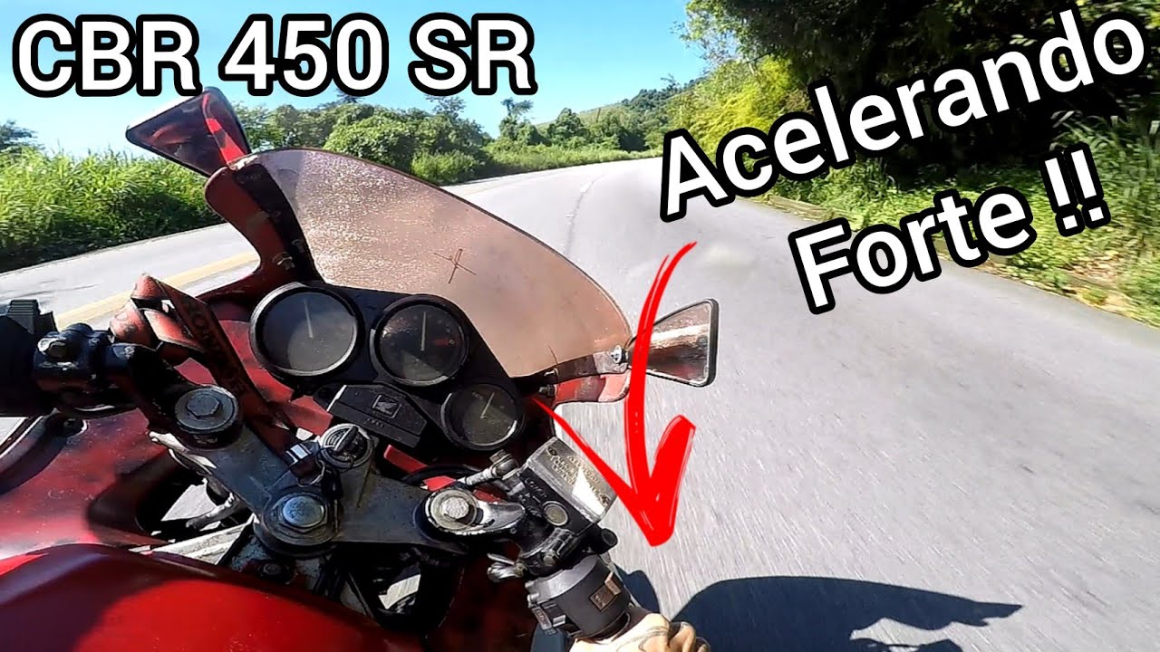 ACELERANDO FORTE A CBR 450 SR !!
