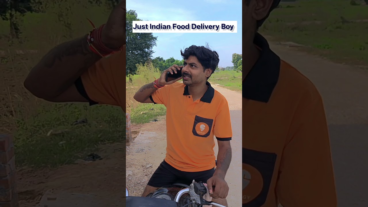 Just Indian food delivery boy 