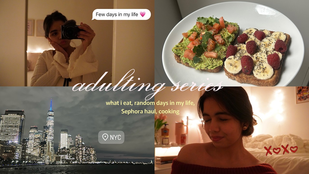 adulting series - random days in my life, cooking, what i eat, recipes, working out and more