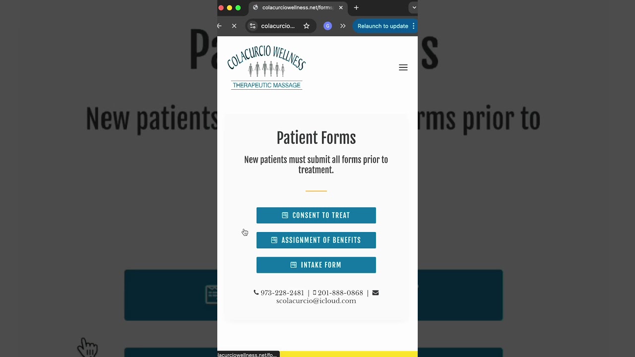 Custom Website - Colacurcio Wellness