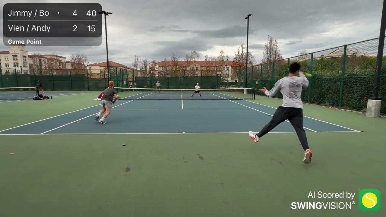 Jimmy/Bo vs. Andy/Vien. “3.5 at best”. Set 3. 12/23/2025