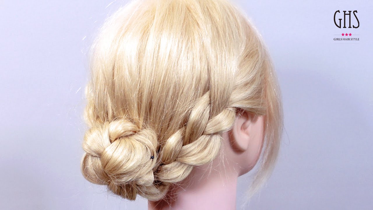 【３つの毛束をクルッと入れるだけ】三つ編みでつくる簡単アップヘアアレンジ