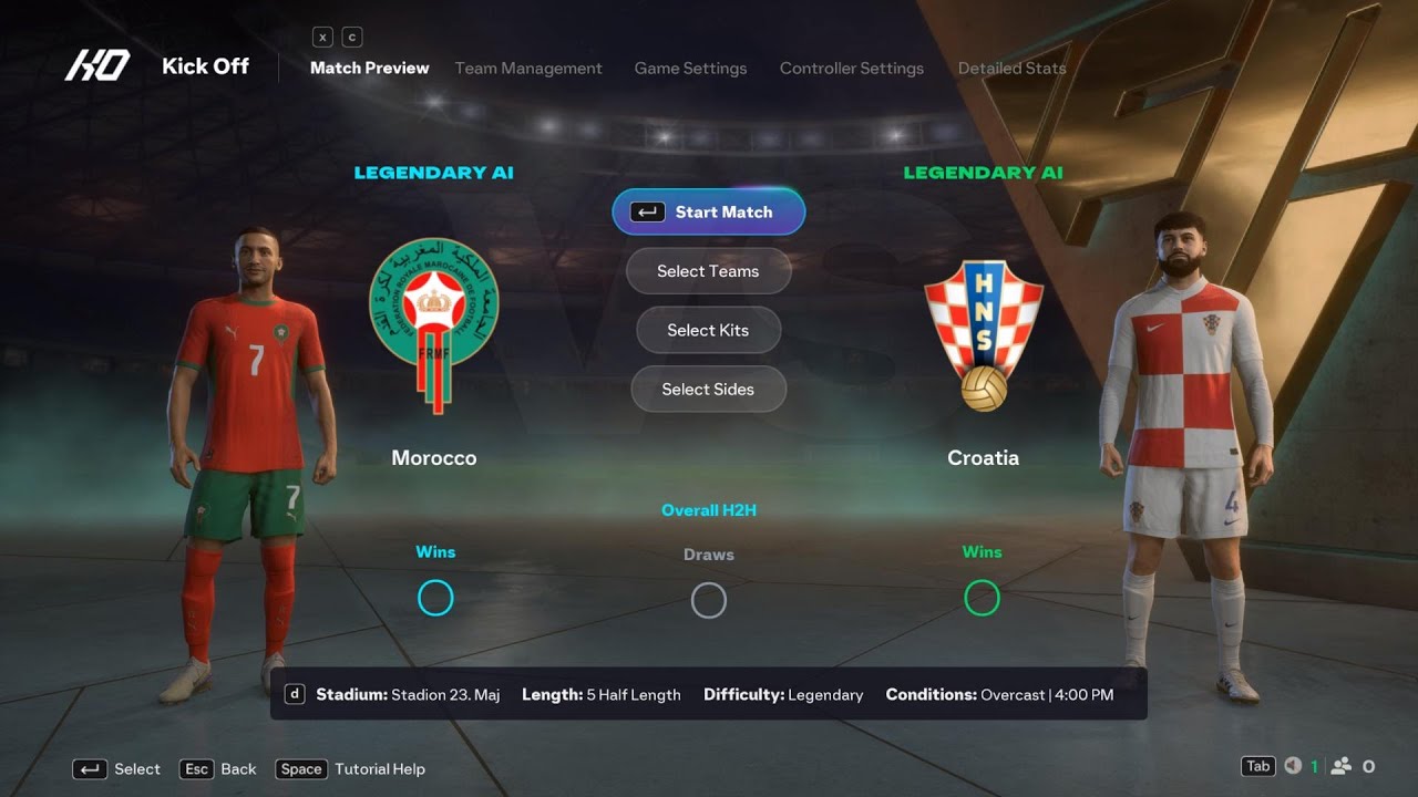 Morocco vs Croatia | International | EA FC 26 | Simulation