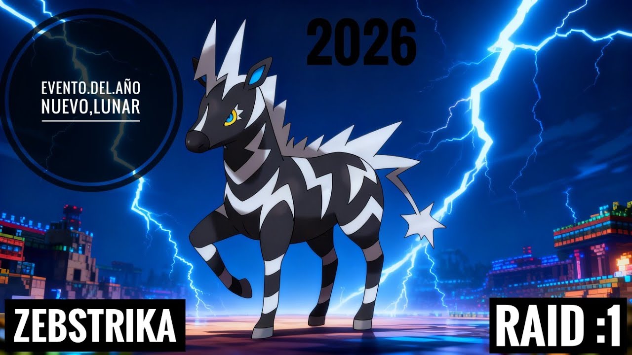 Raid de zebstrika. Incursiones 1/12 evento de año nuevo lunar 2026. #pokeMMO