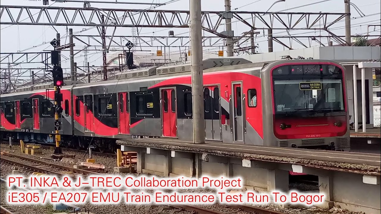 Perdana Uji Coba KRL Commuter Line Baru INKA iE305 Ke Stasiun Bogor: Sebelum & Sesudah Revisi Livery