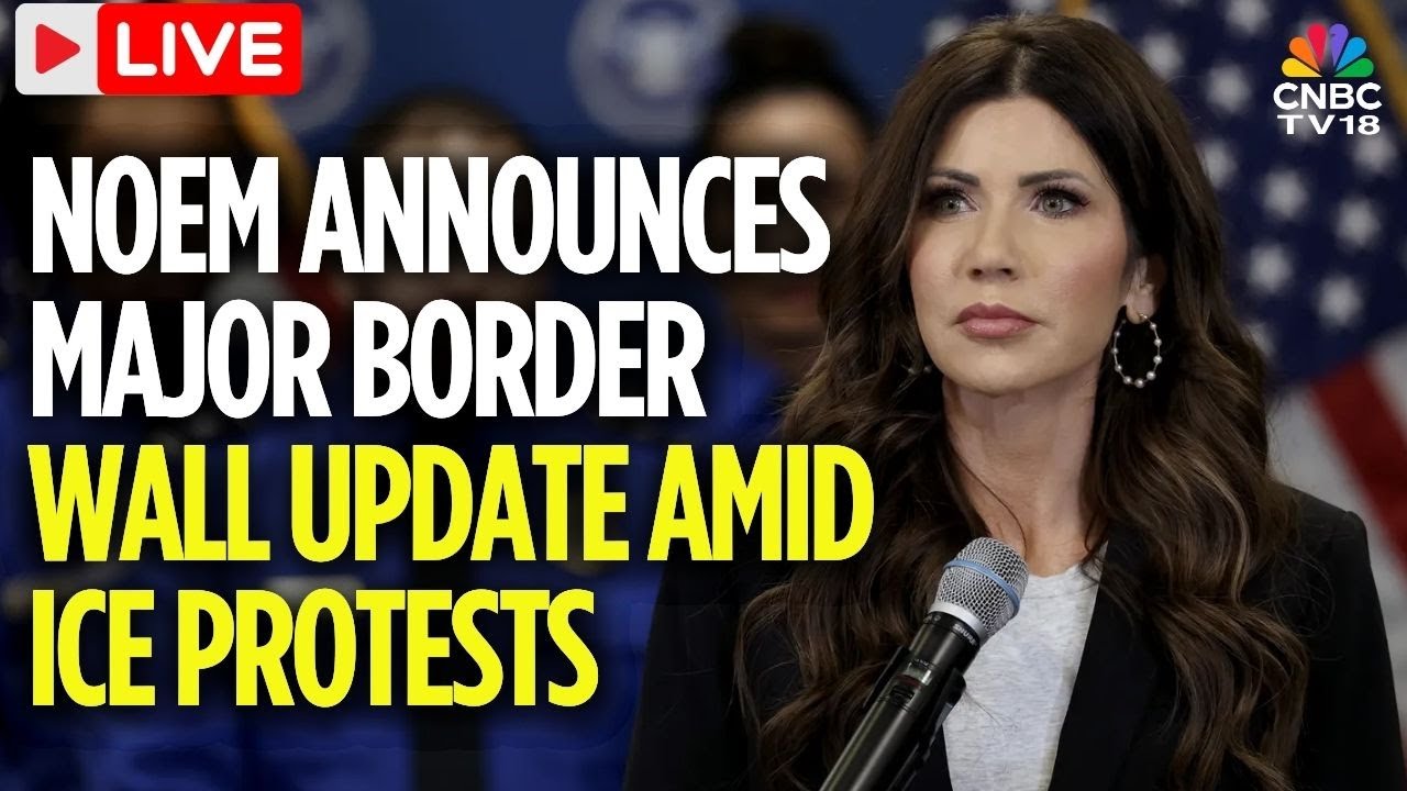 WATCH LIVE: DHS Secretary Kristi Noem's Major Announcement On Border Wall Construction | ICE | N18G