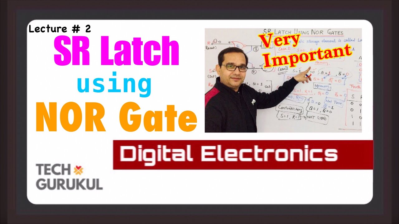 2. SR Latch using NOR Gates | Tech Gurukul by Dinesh Arya