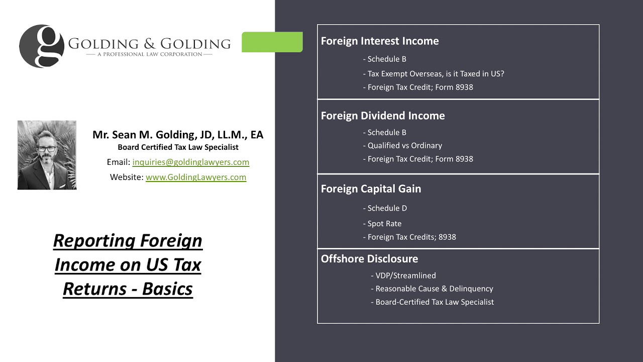 How to Report Foreign Income on a US Tax Return