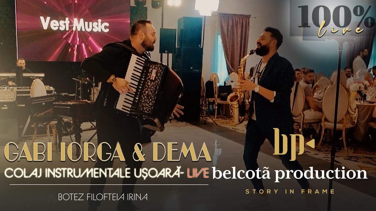 Gabi Iorga & Dema - Colaj Instrumentale Usoara | Botez Filofteia Irina