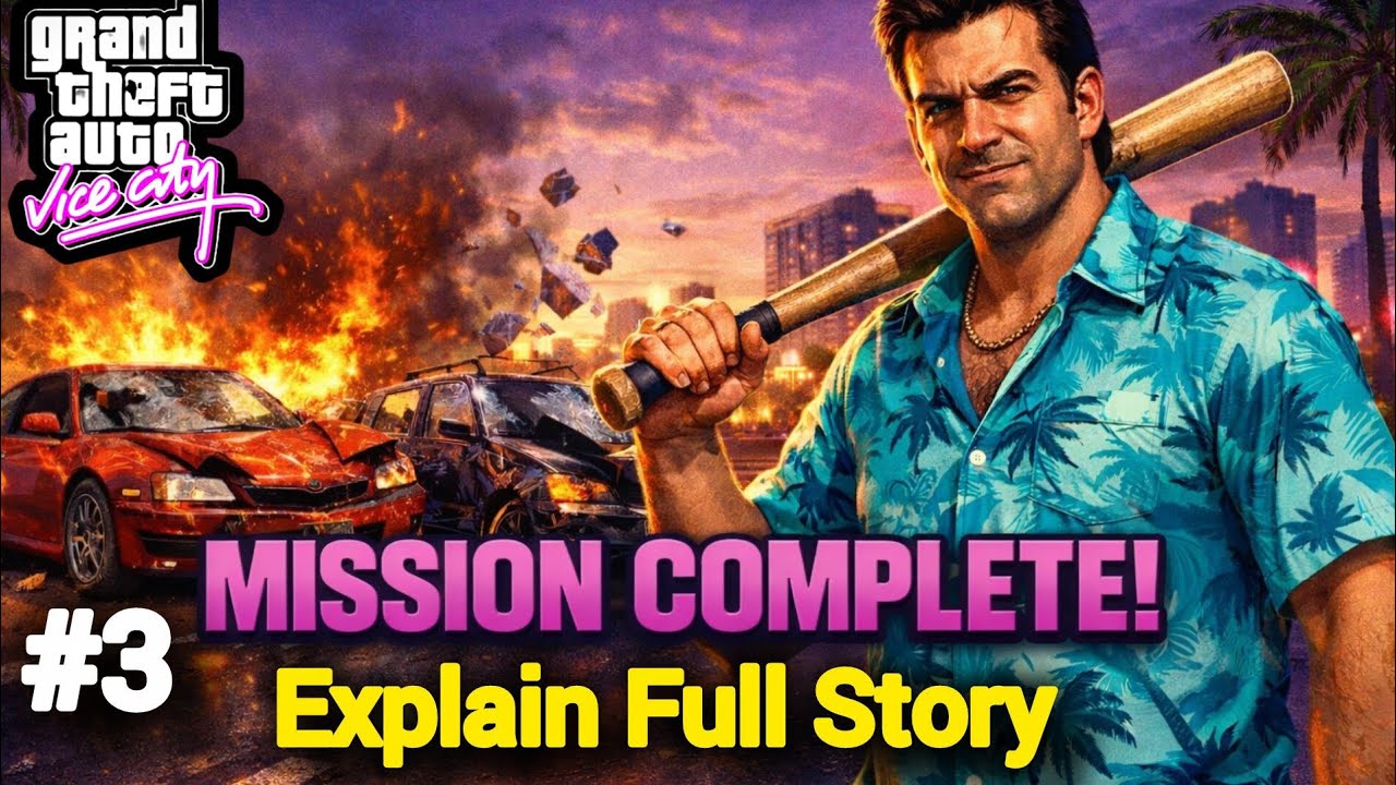 GTA Vice City Mission Full Story 🎮 | Tommy Complete Mission | Urdu/Hindi Story