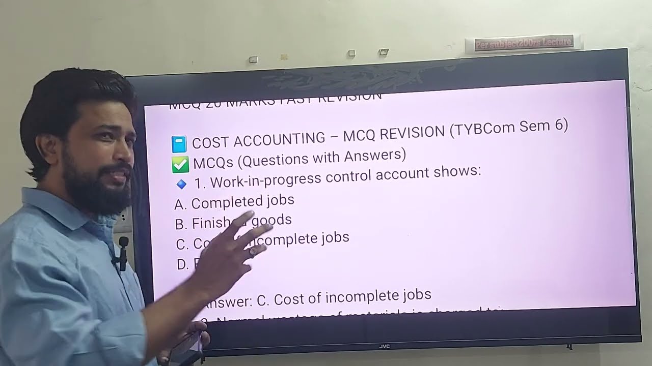 Mcq Blanks True False 20marks |Cost ACCOUNT|TYBCOM Sem6|UNIVERSITY Solution|Imp Question|Ark sir