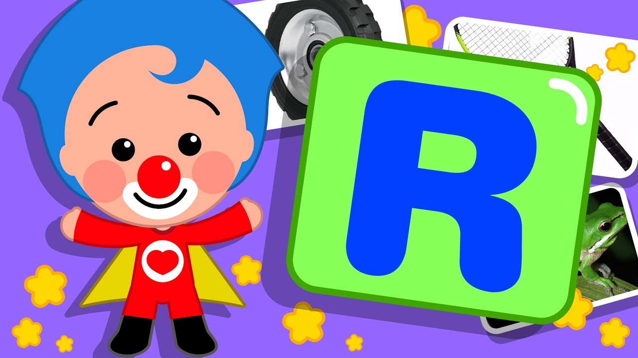 Letra R (erre) | Gira y Aprende Palabras con Plim Plim | Infantil 4K Ultra HD