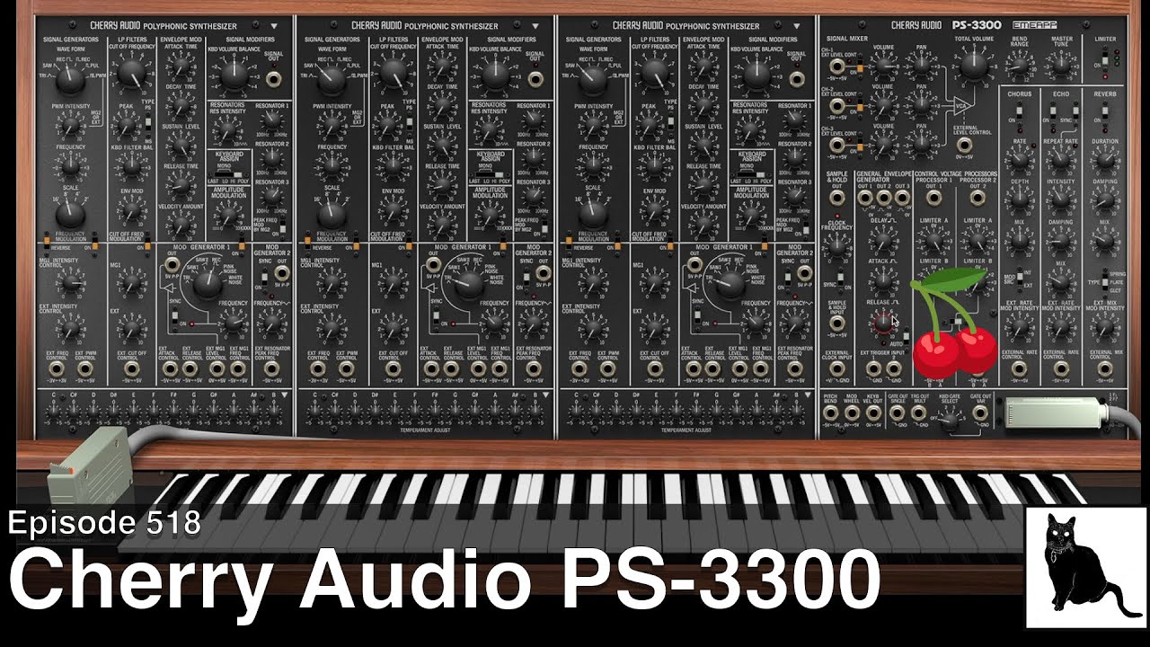 Cherry Audio PS-3300 — масштабная демонстрация и обучающее видео для масштабного синтезатора