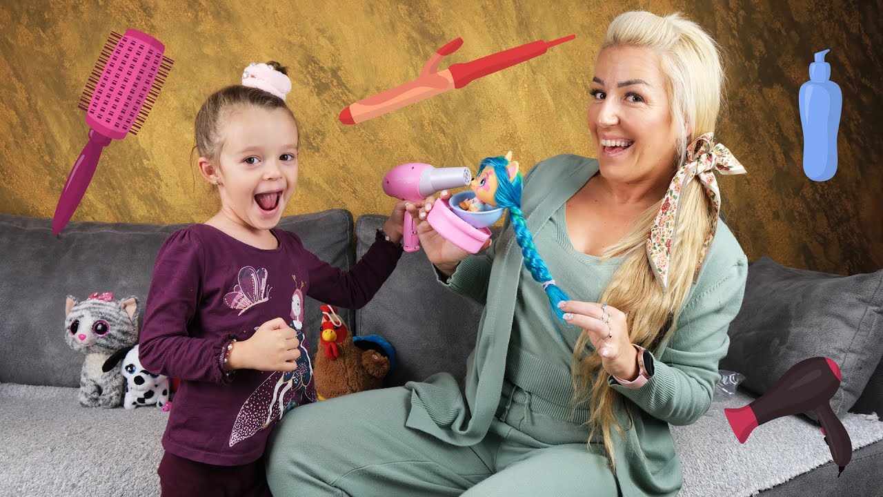 Pravimo kuci frizuru 🐶 Igračke za decu 🐶 Lunine avanture