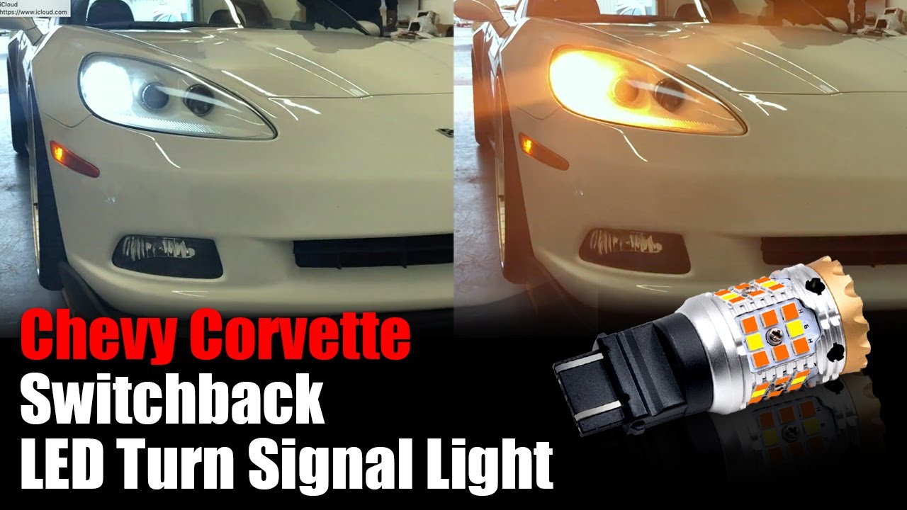2007 Chevy Corvette Switchback LED turn signal Daytime Running Light Demo