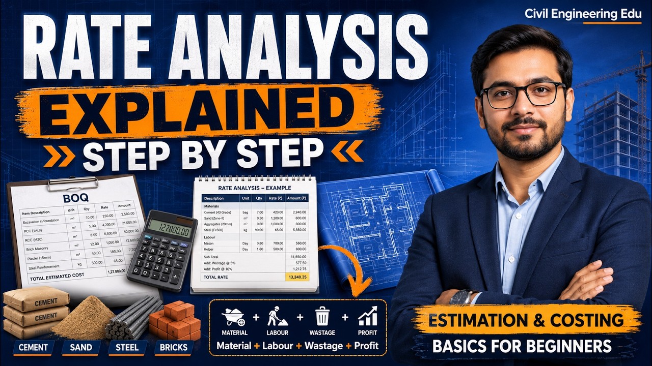 Rate Analysis in Civil Engineering | Comparing rates of different material #rateanalysis