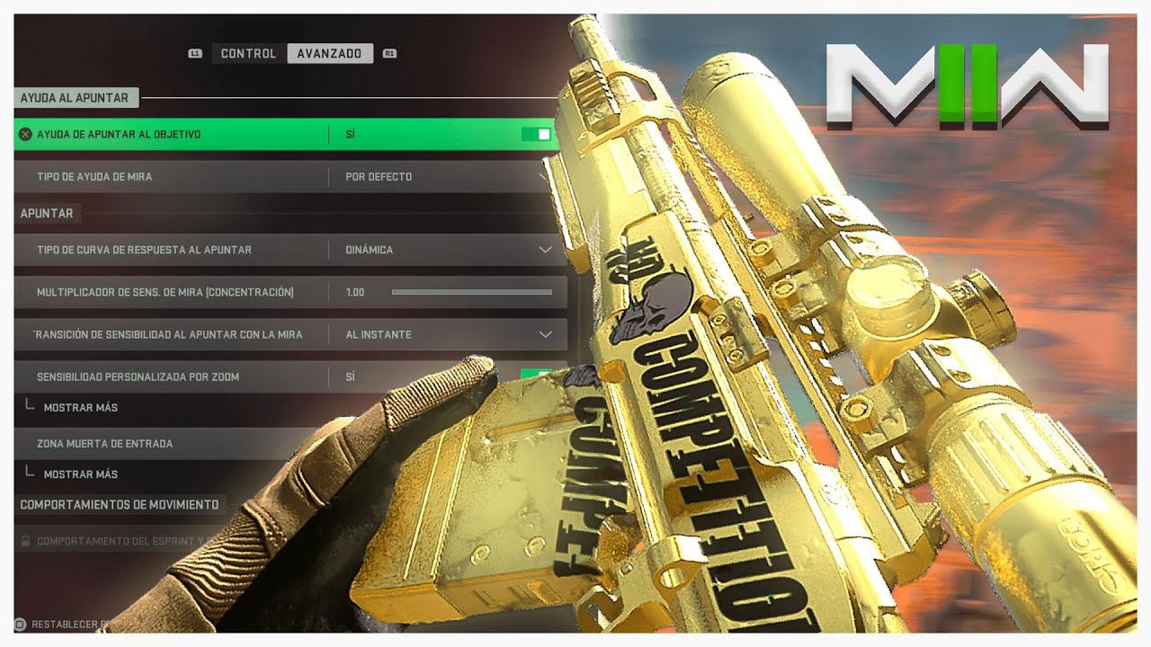 LA MEJOR CONFIGURACIÓN PARA JUGAR A SNIPER EN MANDO DE MWII (Mejores ajustes y sensibilidad)
