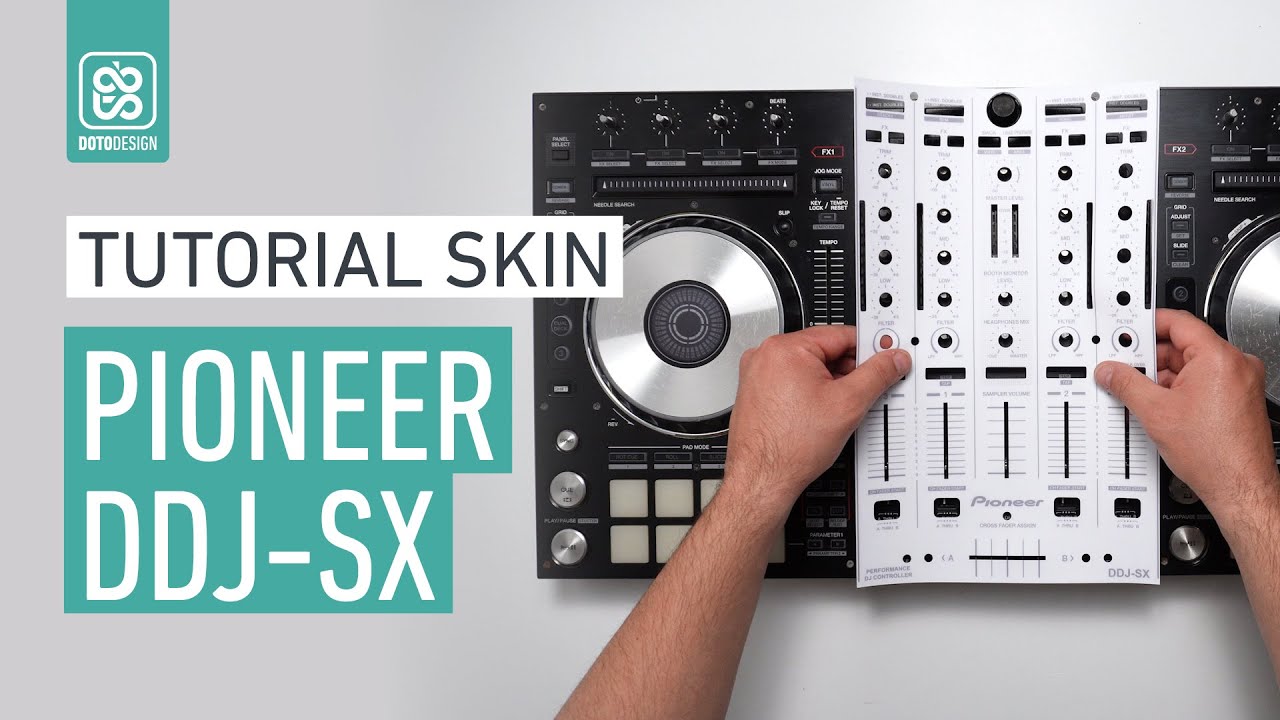 Pioneer DDJ-SX Full White Skin - How to apply a dj controller Skin | Tutorial Doto Design