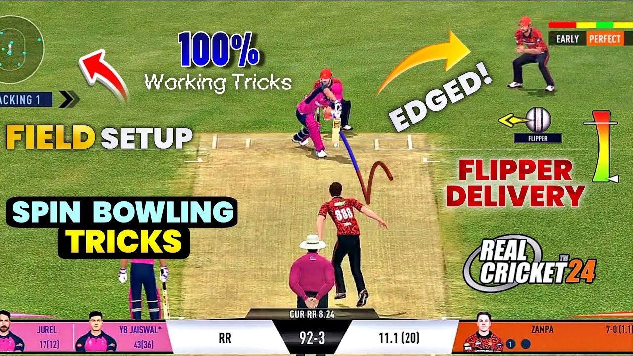 Ultimate Spin Bowling Tricks for RC24 | Real Cricket 24 ™ | NB GAMING