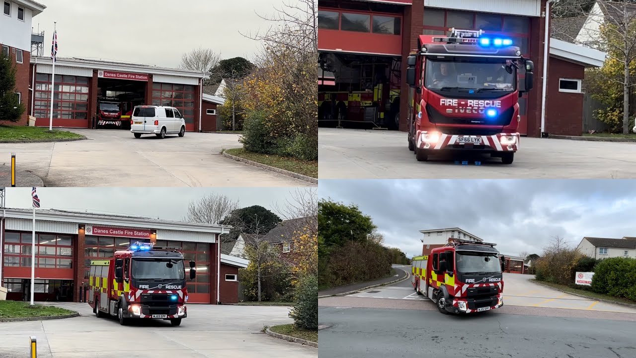 **DOUBLE PUMP** Exeter Dane’s castle fire station double turnout to AFA & KV32P1 turnout to standby