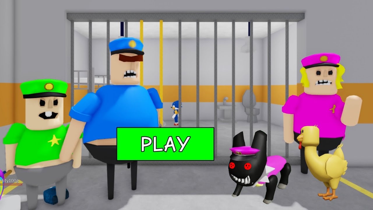 Can I Escape Police Family Escape? (SCARY OBBY)
