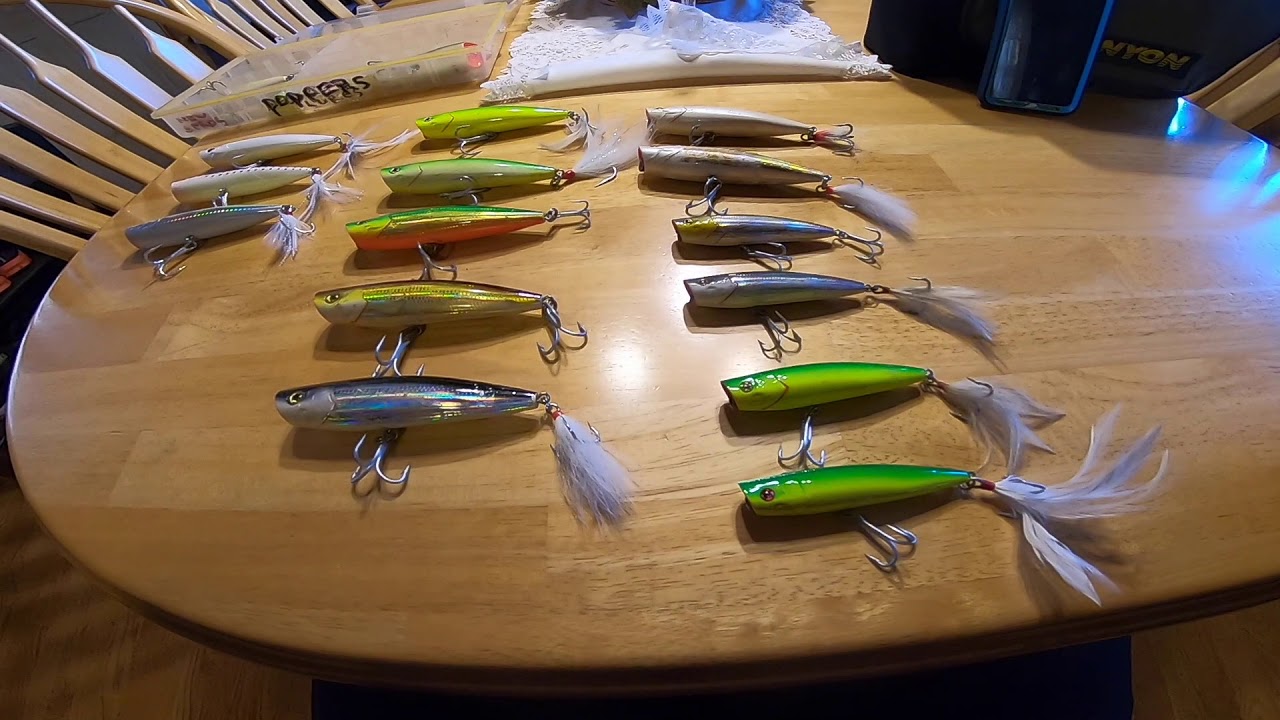 SMACK IT POPPERS / MY FAVORITE STRIPED BASS & BLUE FISH POPPERS