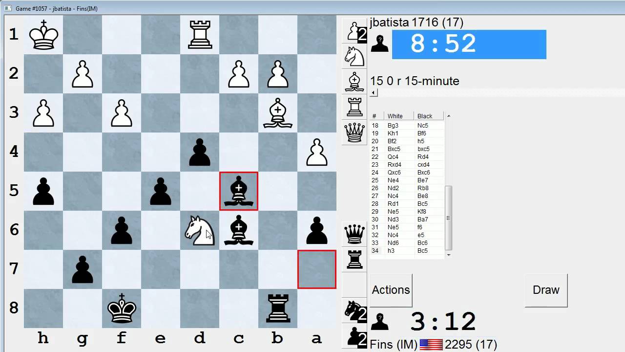 Standard Chess #106: jbatista vs. IM Bartholomew (Sicilian Defense)