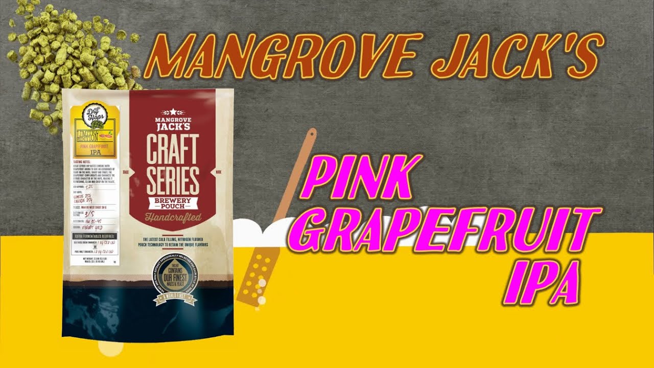 Piwo z brewkitu Mangrove Jack’s CRAFT SERIES 2,5kg PINK GRAPEFRUIT IPA