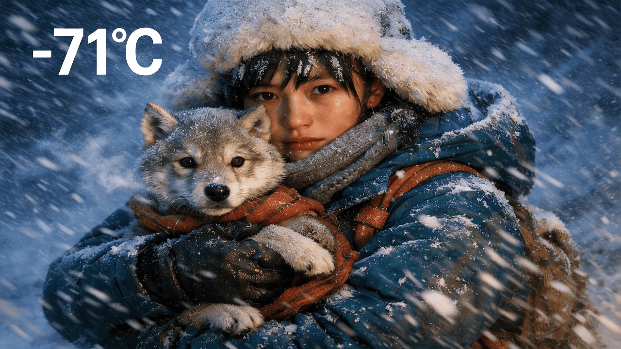 Brutal 72 Hours: A 25-Year-Old Girl and a Frozen Wolf Pup Survive Together at -71°C Yakut