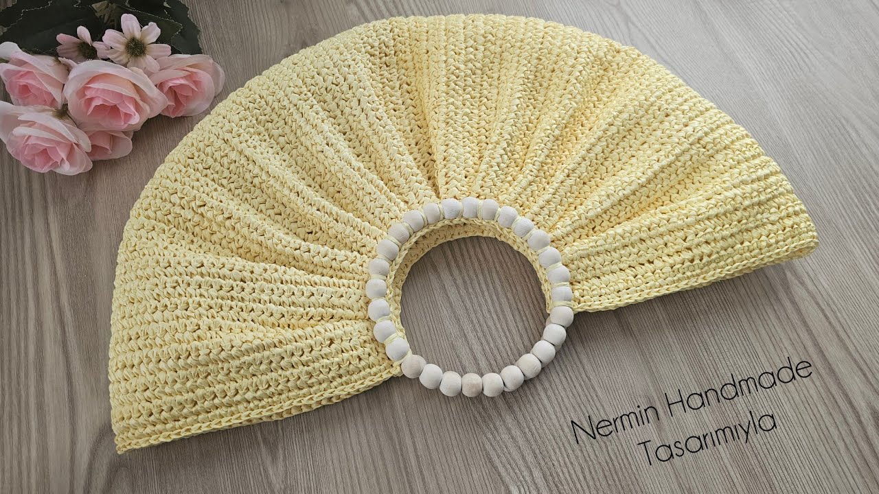 KLEOPATRA ÖRGÜ ÇANTA YAPIMI💛 RAFYA İPTEN ÇANTA #crochet #crochetbag 