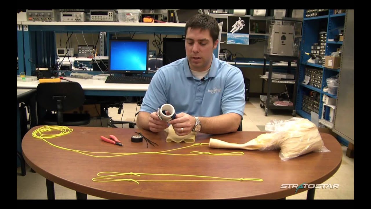 How to prepare a weather balloon for launch